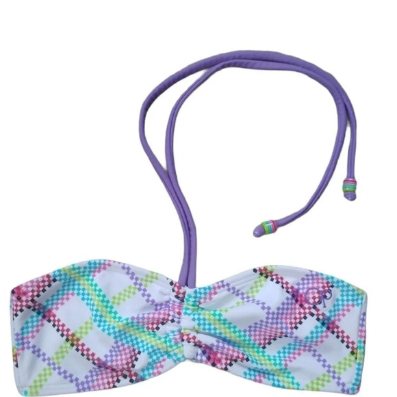 Op String Swim/Bathing Bikini Top,  Rusched, XS - Picture 1 of 9